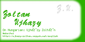 zoltan ujhazy business card